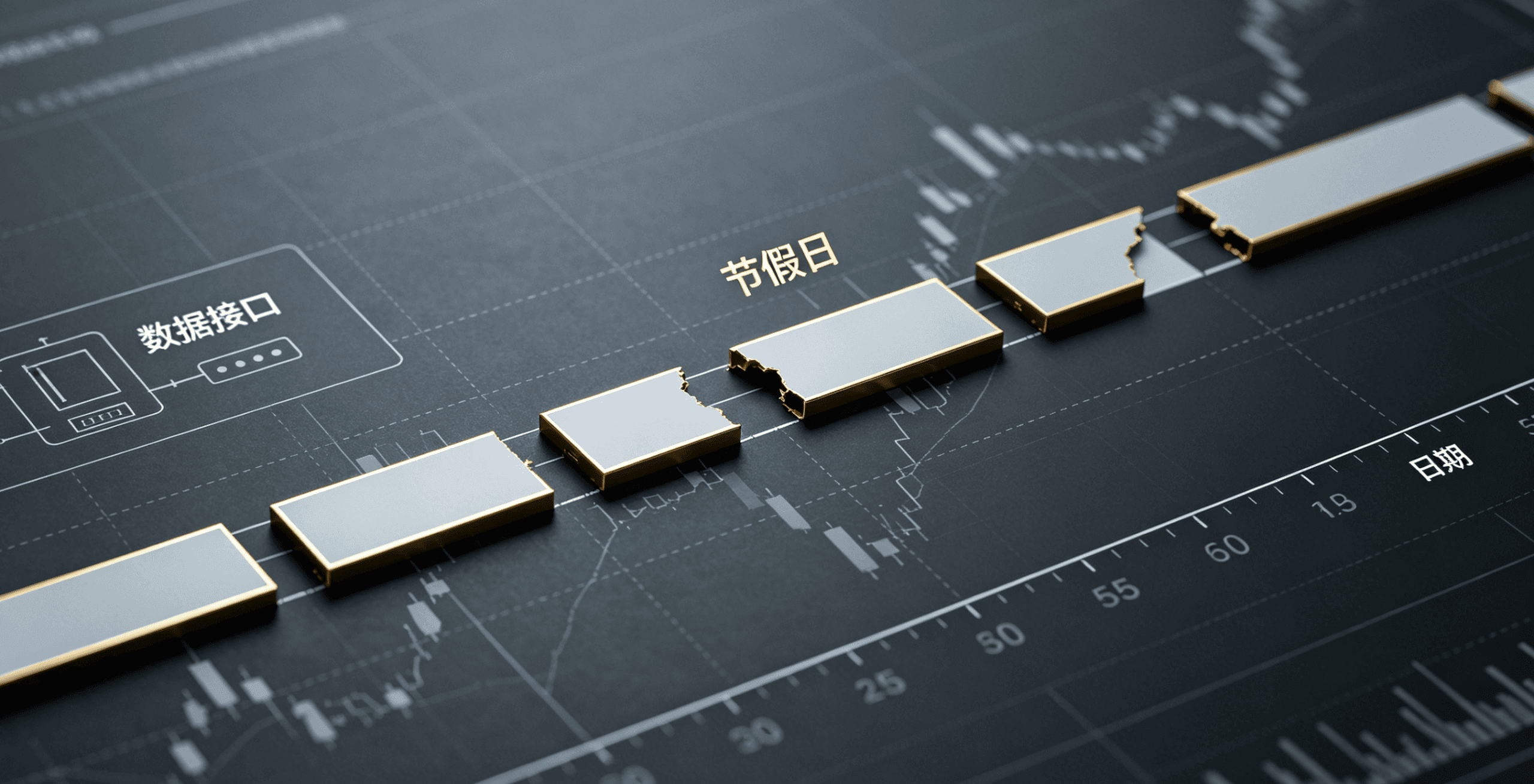 历史黄金价格API数据缺口:如何处理缺失的节假日K线?
